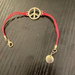 Peace sign bracelet